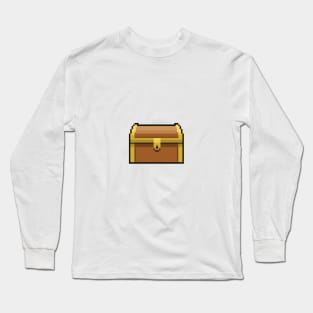 Treasure Chest Pixel Art Long Sleeve T-Shirt